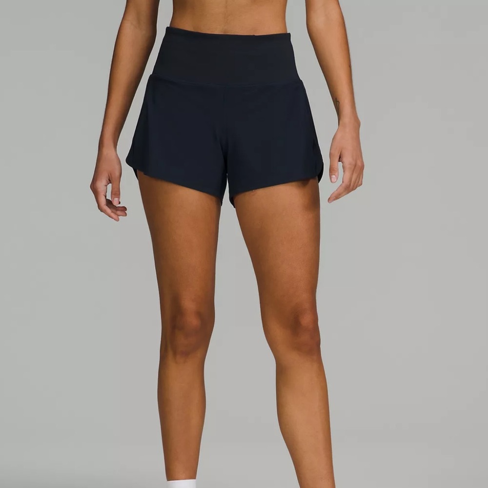 NEW Lulu Lemon Speed Up High-Rise Lined Short in Navy